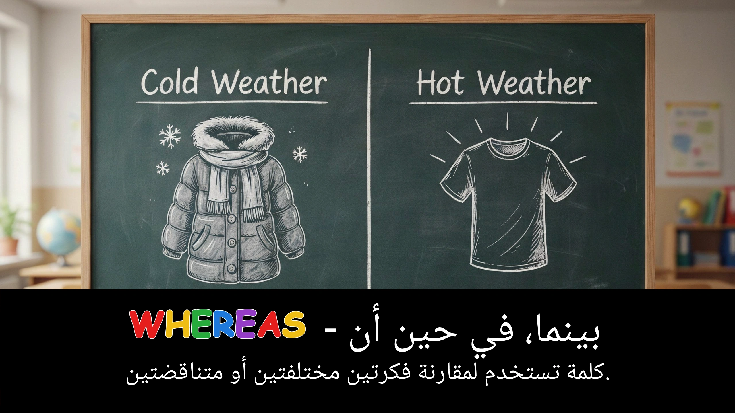 Arabic Illustration for whereas